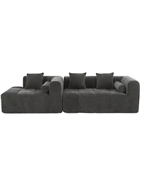 Streamdale 101" Sectional Sofa, Modular Couch, Deep Seating