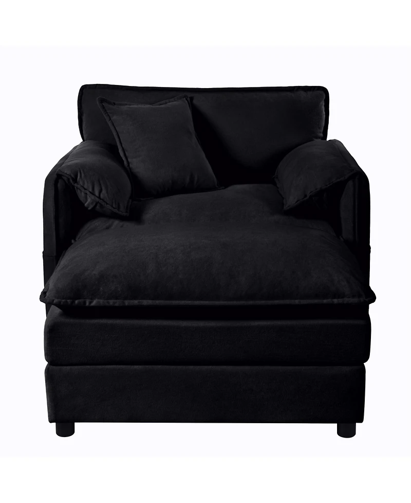 Streamdale Oversized Recliner Chair with Ottoman