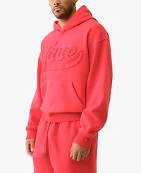 True Religion Men's Cinched Applique Pullover Hoodie