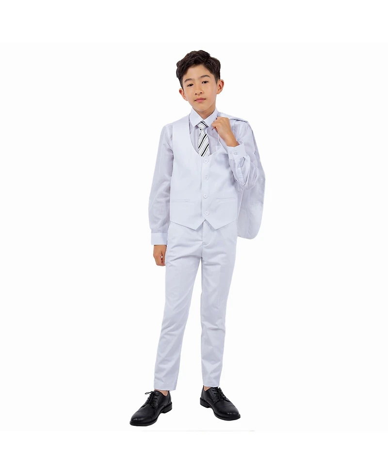 Stacy Adams Big Boys White 5 Pc Suits