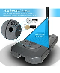 Portable Basketball Hoop Backboard System Stand Height Adjustable 6.6ft