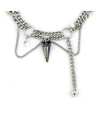 Messy Layered Spike Necklace