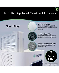 Air Oasis iAdaptAir 2.0 Large – 3,975 Sq Ft Coverage, 5-in-1 Purification, With 530 Cfm