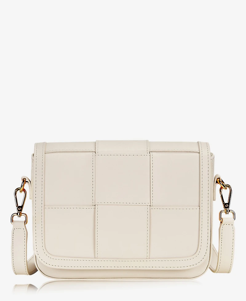 GiGi New York Lily Handwoven Leather Mini Crossbody Bag