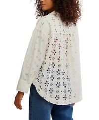 Free People Women's Mae Eyelet Shirt