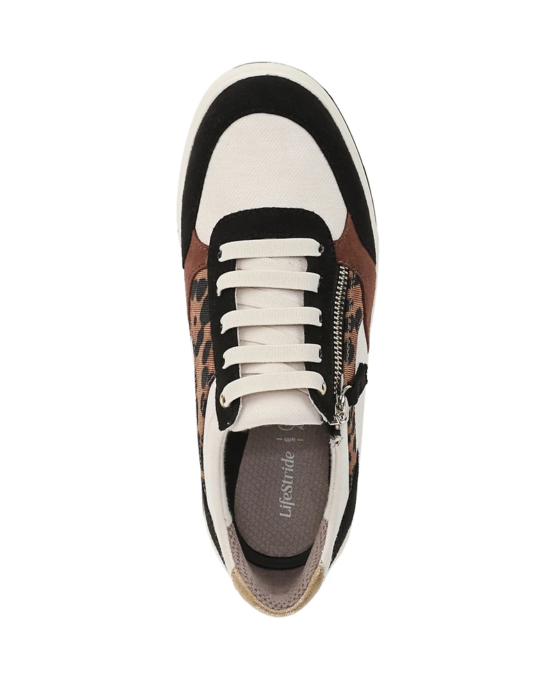 LifeStride Women's Teamplayer Washable Round Toe Slip On Sneakers