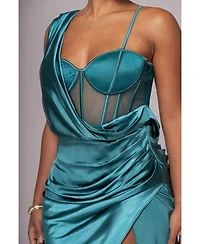 Jluxlabel Women's Anastacia Drape Maxi Dress