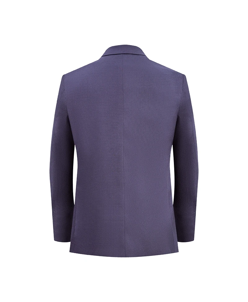 Elie Balleh Boys Purple Slim Fit Classic Blazer