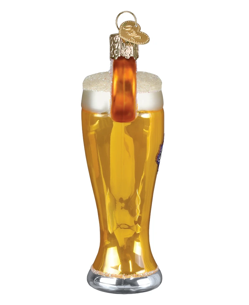 Old World Christmas 4.5" Adult Beverages Glass of Blue Moon Beer Ornament