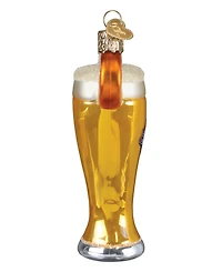 Old World Christmas 4.5" Adult Beverages Glass of Blue Moon Beer Ornament
