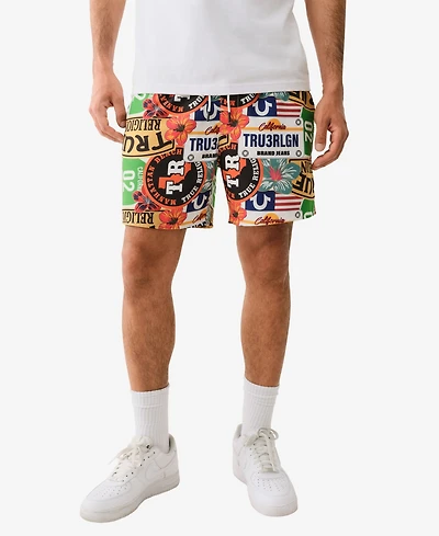 True Religion Men's Logo Board Shorts