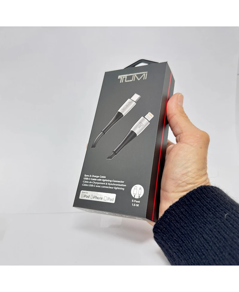 KickPOWER - Tumi Usb-c to Lightning Mfi 5ft Fast Charge Cable