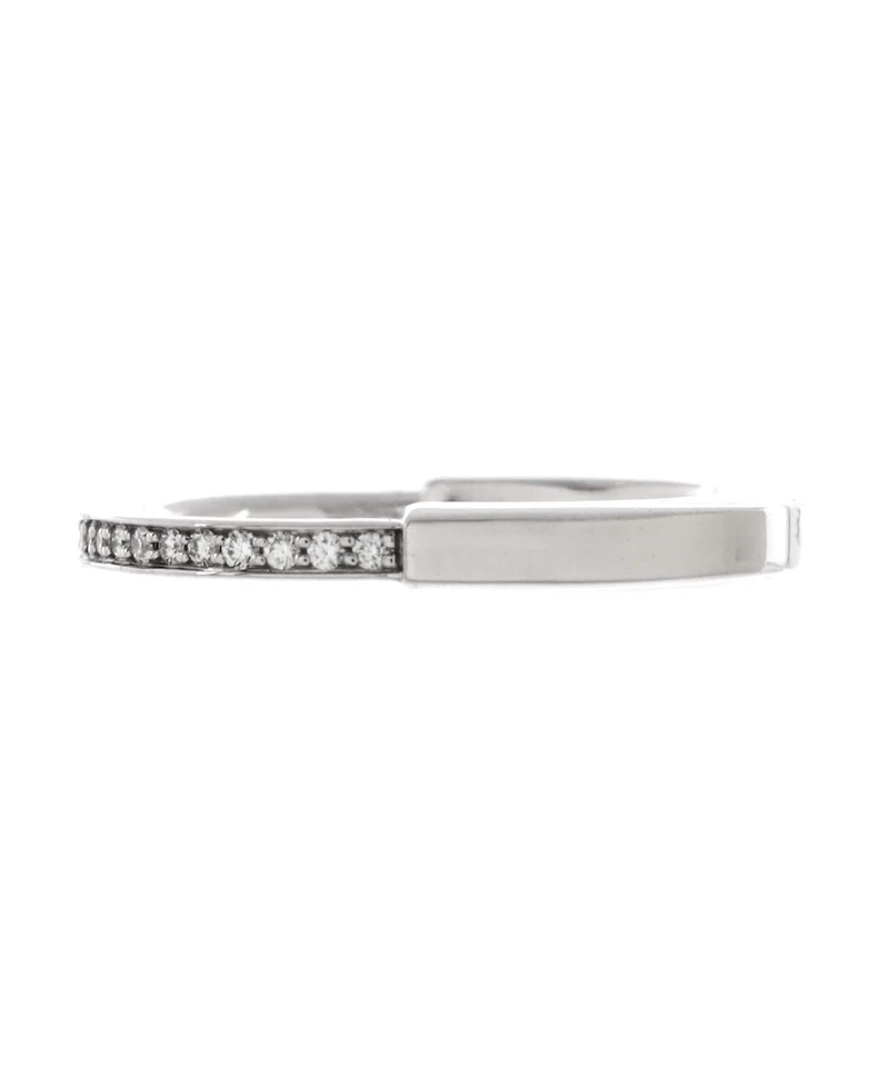 Pre-Owned Tiffany & Co. Lock Ring 18K White Gold with Diamonds