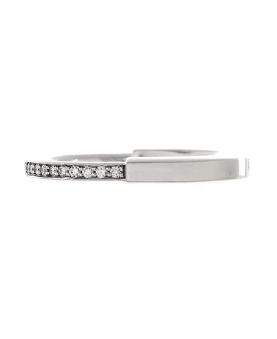 Pre-Owned Tiffany & Co. Lock Ring 18K White Gold with Diamonds