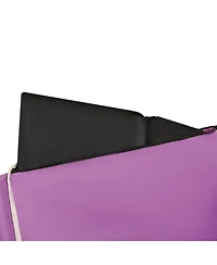3-in-1 Folding Wagon Cart - Bench, Storage, All-Terrain - Purple