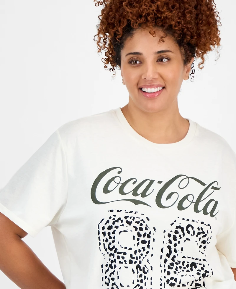 Love Tribe Trendy Plus Coca Cola-Graphic T-Shirt