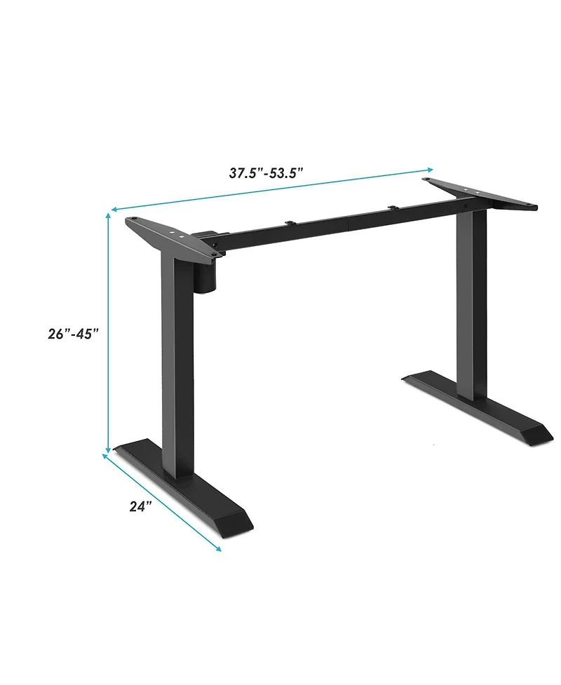 Electric Standing Desk Frame, Height Adjustable Motorized Standing Workstation Base