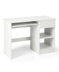 Wooden Computer Desk with Cpu Stand