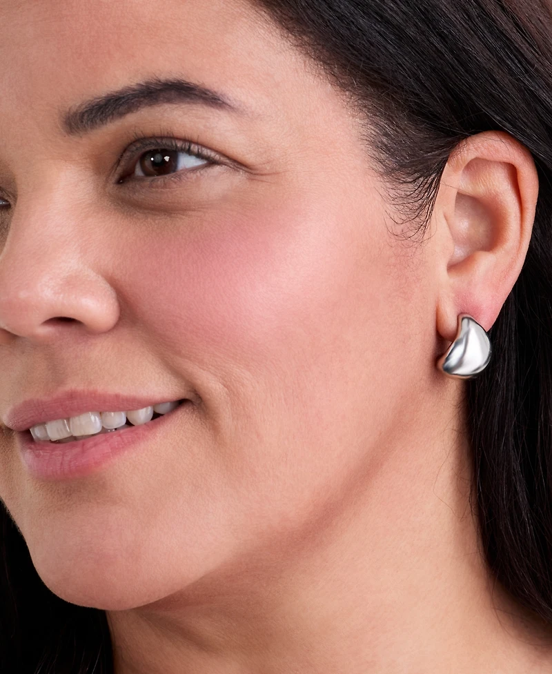 Style & Co Small Bean Hoop Earrings, 0.81", Macy's Exclusive
