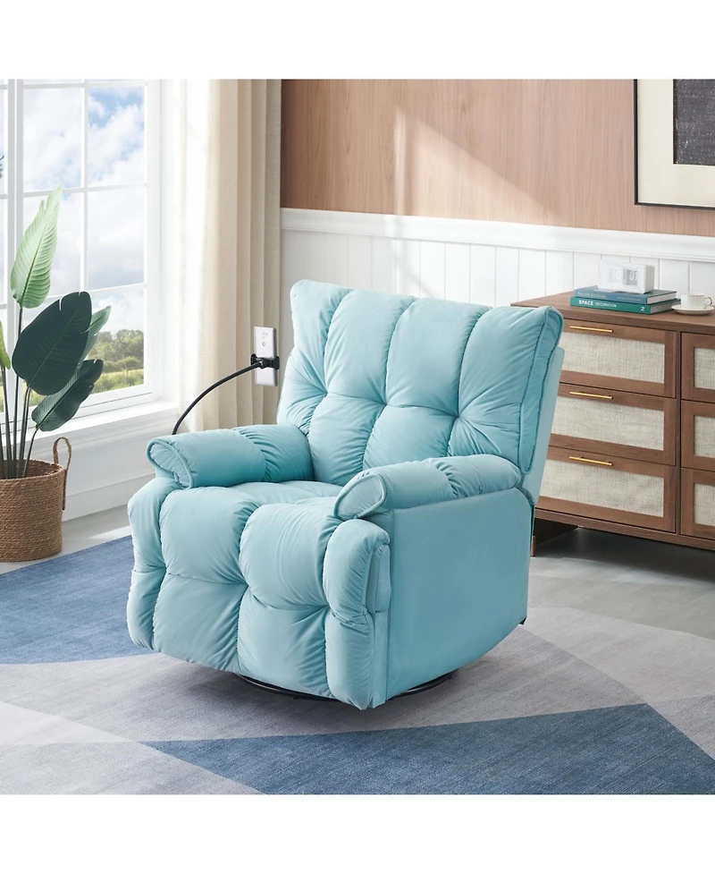 Streamdale Furniture Streamdale Cyan Single Chair Comfy and Compact