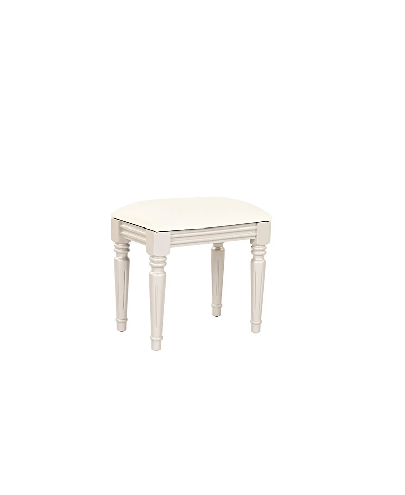 Vanity Desk Set with Mirror & Stool