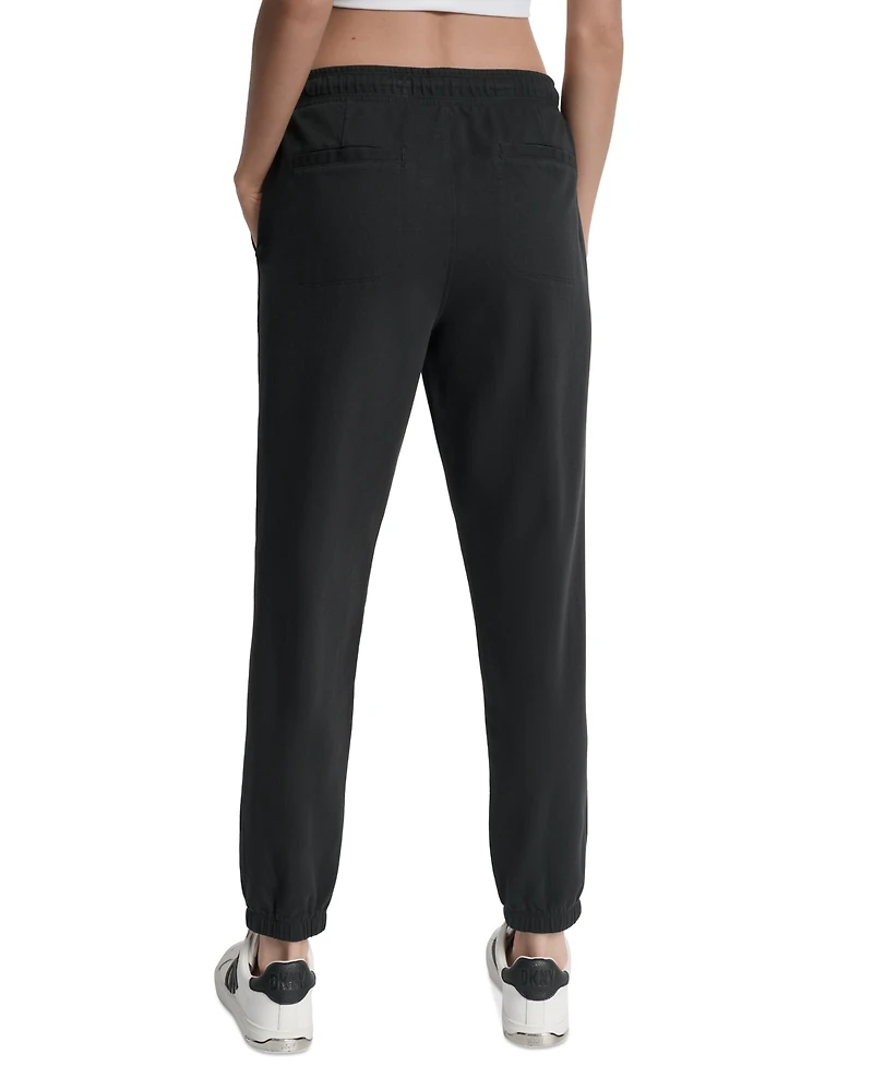 Dkny Sport Women's Cotton-Blend Tie-Waist Joggers