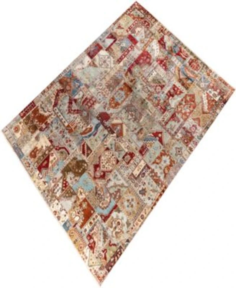 Adorn Hand Woven Rugs Indo Patchwork M5759 Rug Collection