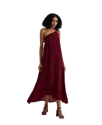 Reistor Women's One-shoulder Midi dress