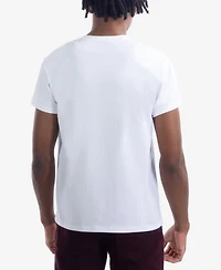 heads or tails Men's Multi Color Money Skull Rhinestone Crew T-Shirt