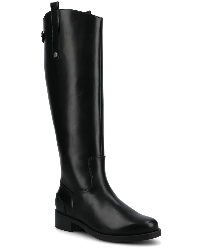 Journee Collection Women's Gema Round Toe Riding Boots