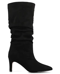 Journee Collection Women's Sonnet Pointed Toe Slouchy Dress Boots