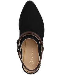 Journee Collection Women's Urbana Pointed Toe Comfort Casual Strappy Mules