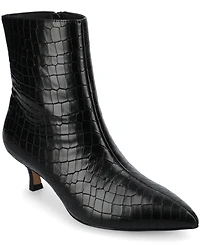 Journee Collection Women's Arely Kitten Heel Pointed Toe Dress Booties