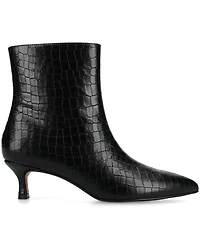 Journee Collection Women's Arely Kitten Heel Pointed Toe Dress Booties