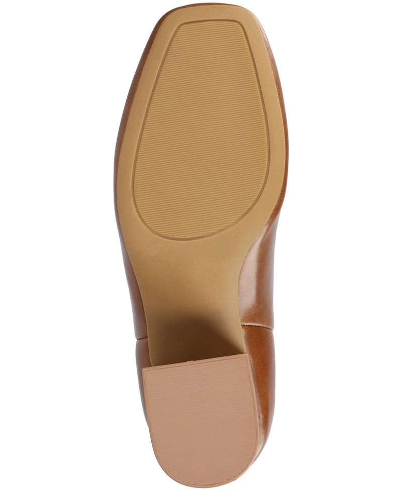 Journee Collection Women's Audrina Stacked Heel Dress Booties