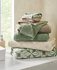 John Robshaw Maze Solid Texture Cotton Hand Towel, 30" x 20"