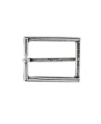 Trafalgar Men's 35mm Italian Simply Classic Rectangular Solid Brass Harness Belt Buckle