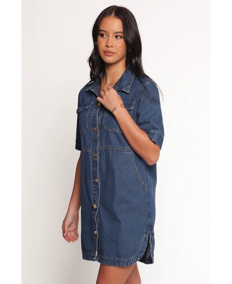 Petal and Pup Women's Fleming Shirt Mini Dress