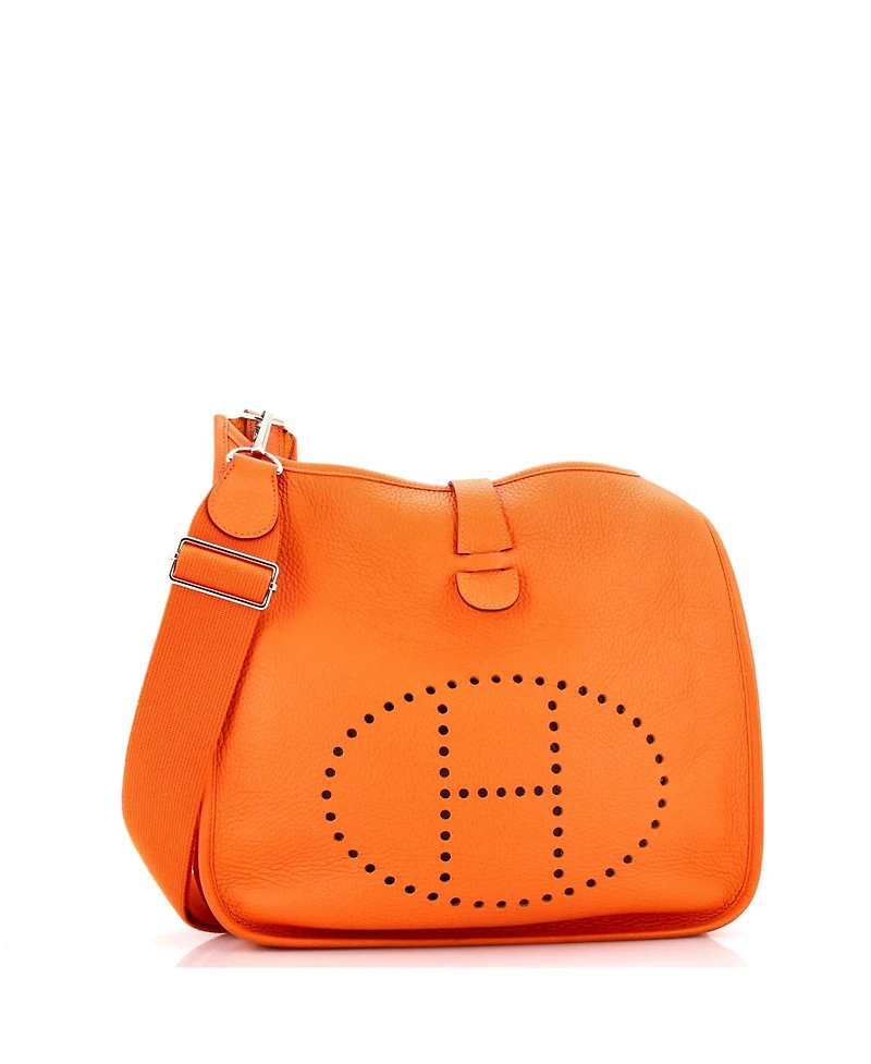 Pre-Owned Hermes Gm Evelyne Bag Gen Iii Clemence