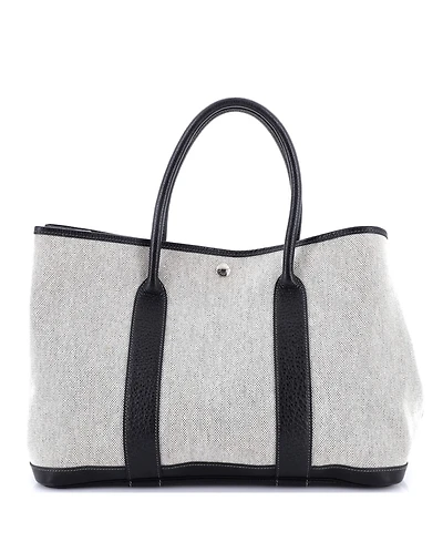 Pre-Owned Hermes Garden Party Tote Toile and Leather