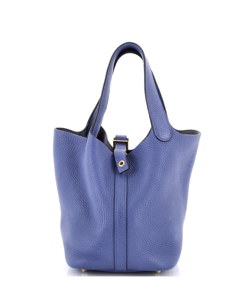 Pre-Owned Hermes Pm Picotin Lock Bag Clemence