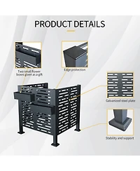 Air Conditioner Privacy Fence - 3.5x3.5 Ft Metal Cover