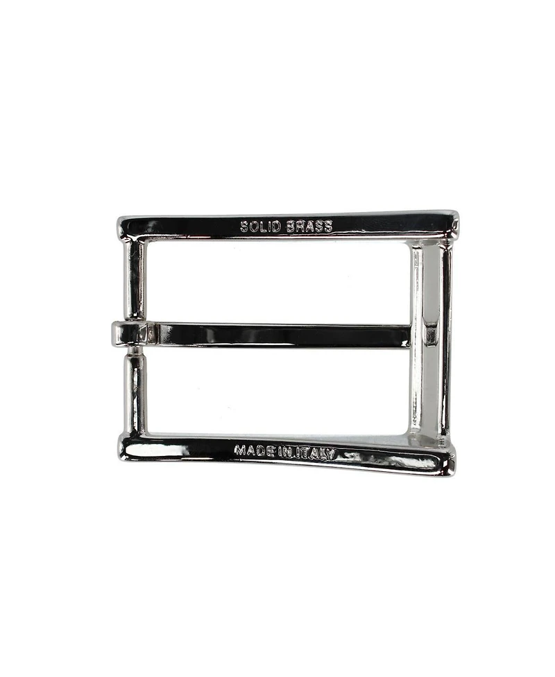 Trafalgar Men's 35mm Italian Classic Rectangular Sold Brass Harness Belt Buckle