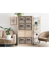 Sorbus 11 Inch Foldable Fabric Storage Cube Bin with Handles - for Organizing Pantry, Closet, Nursery, Playroom, & More