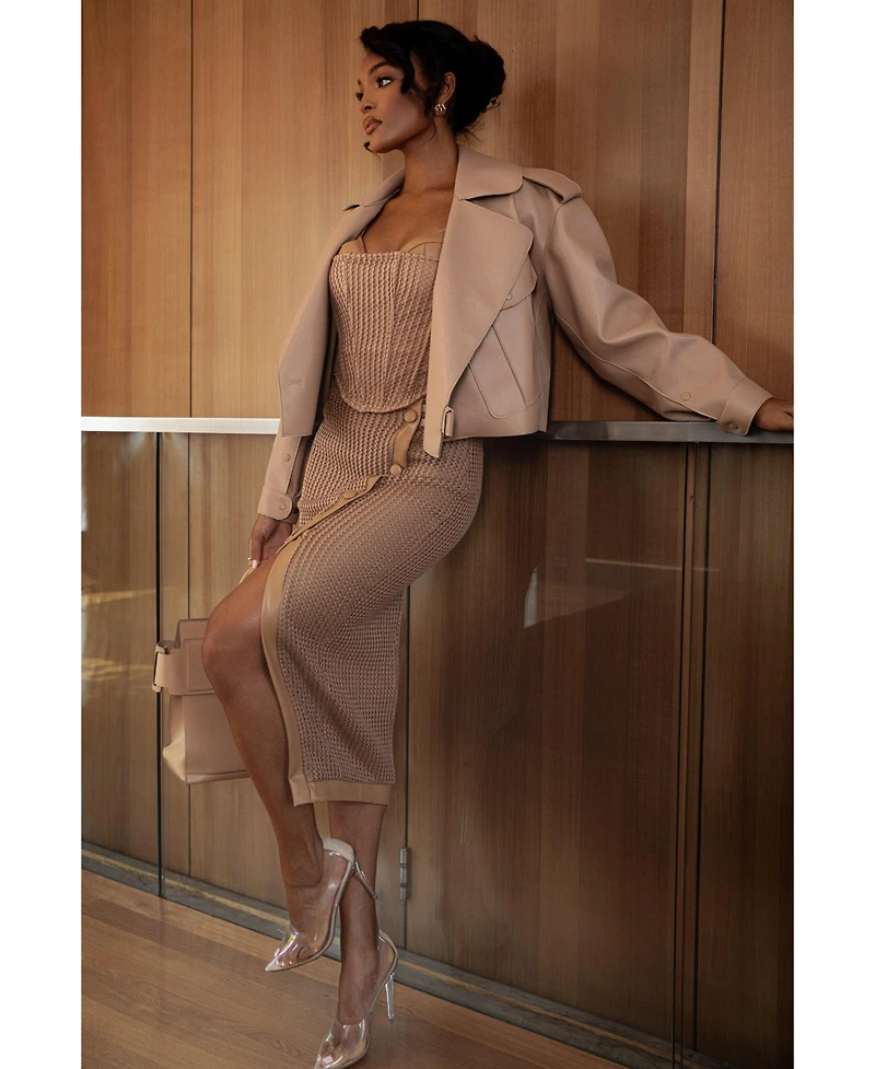 Jluxlabel Women's Textured Harley Corset Top