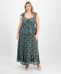 On 34th Trendy Plus Ruffled-Strap Smocked Top, Exclusively at Macy's