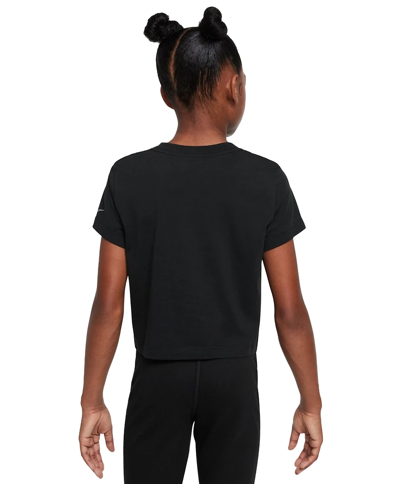 Nike Big Girls Sportswear Cropped Cotton T-Shirt