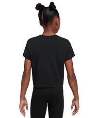 Nike Big Girls Sportswear Cropped Cotton T-Shirt