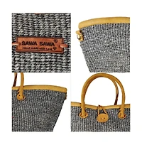 Ash Wisdom Handmade Sisal Straw Basket Tote Bag