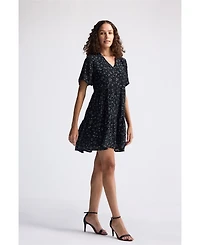 Reistor Women's Floral Short Tiered dress